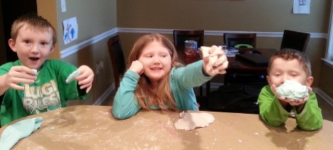 finished play dough!